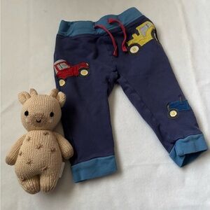 Baby Boden Blue Pants with Car Details